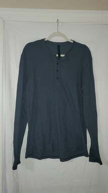 lululemon Metal Vent Tech Waffle Long Sleeve Henley Size L